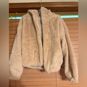 Stella Tweed Cream Teddy Jacket